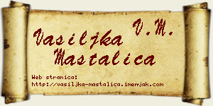 Vasiljka Mastalica vizit kartica